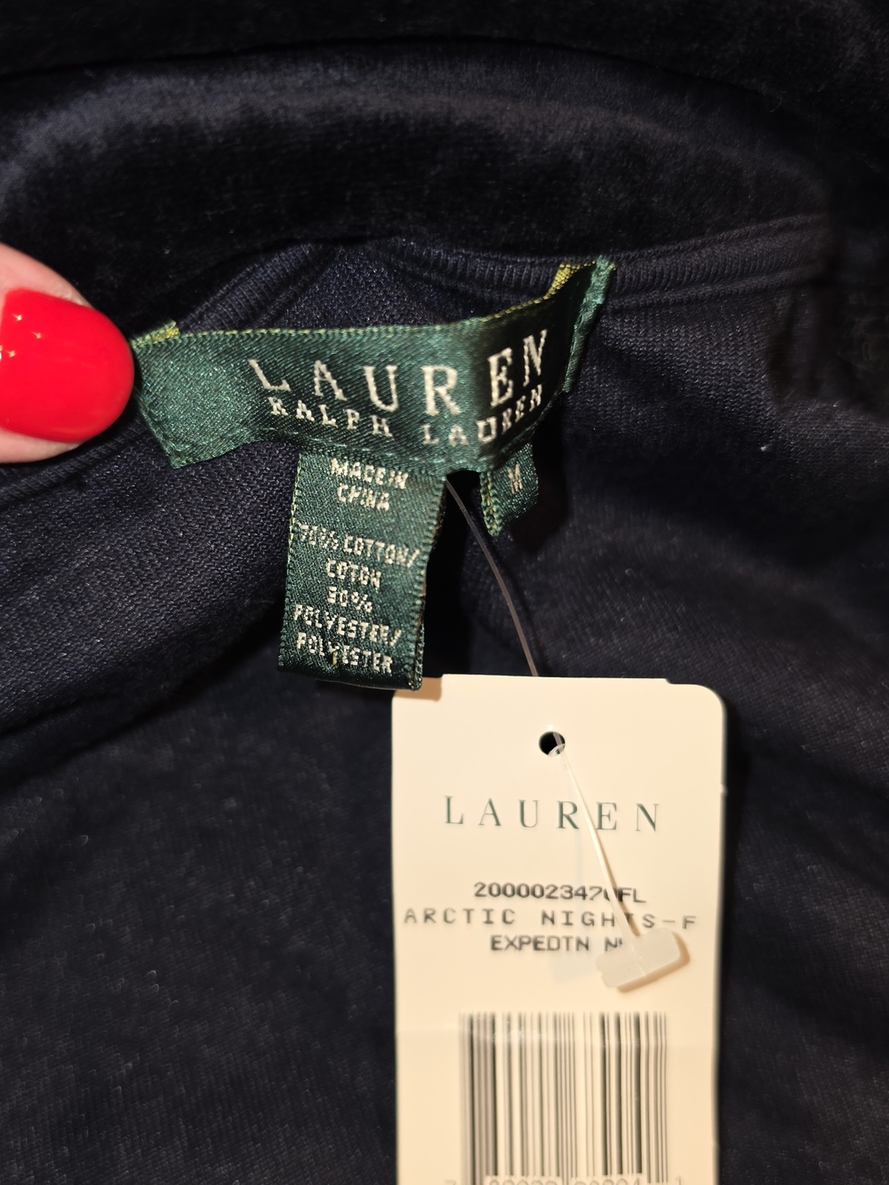 Ralph Lauren Velvet Bomber Jacket with Brown Faux Fur Collar - Picture 5 of 13